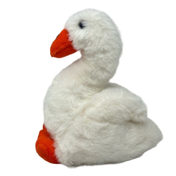 Dakin Goose Bumps Pillow Pets Plush 38-0007 1982 White Orange Felt 9 Inch - Picture 2 of 9